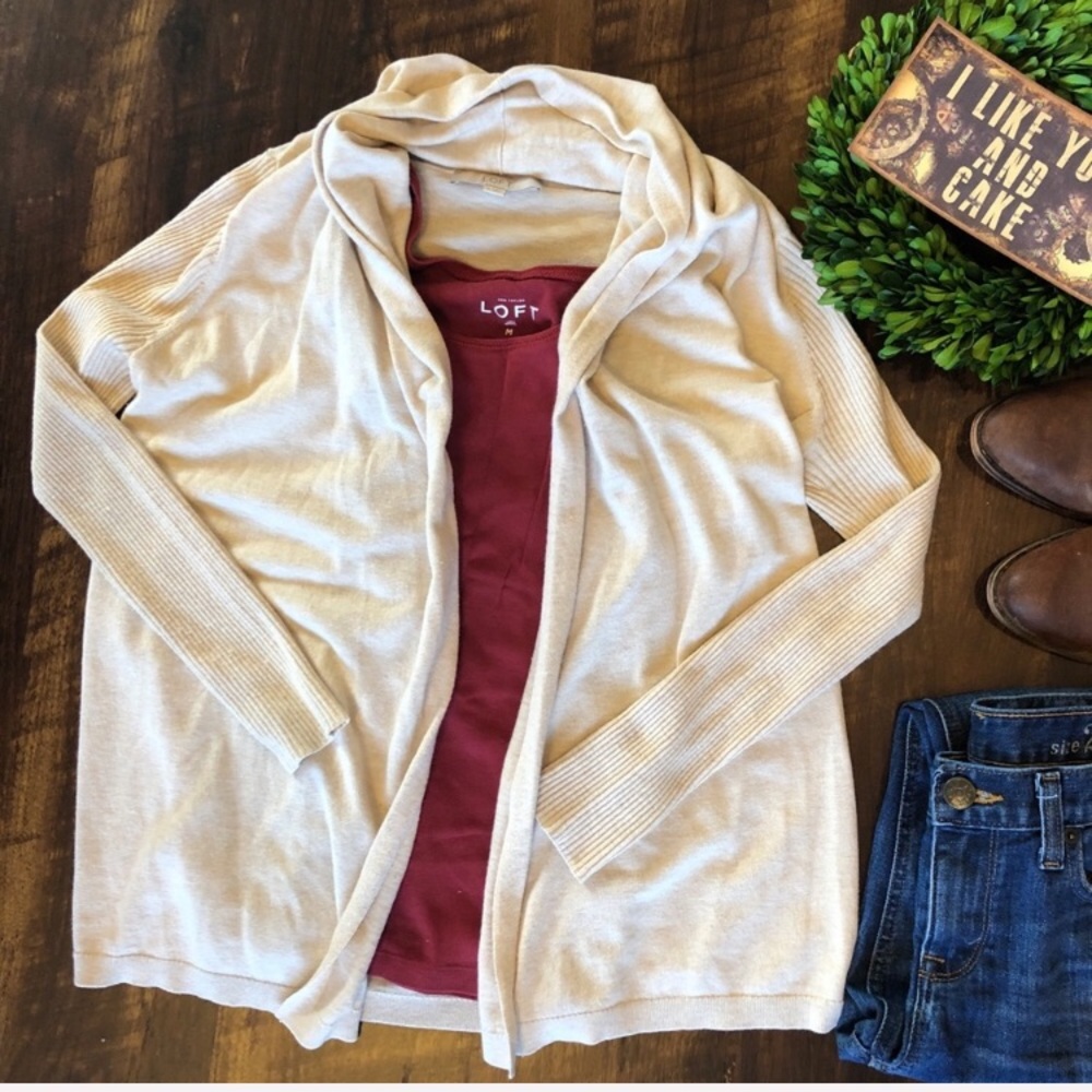 LOFT Cardigan and Tank